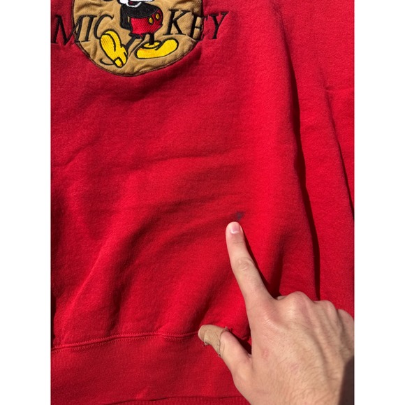 Fruit‎ of the Loom Mickey Mouse Sweatshirt Vintage Graphic Crewneck XL - Picture 2 of 5